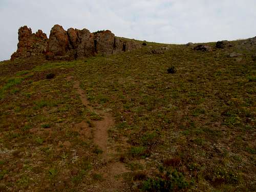 gentle upper slopes of Black Butte