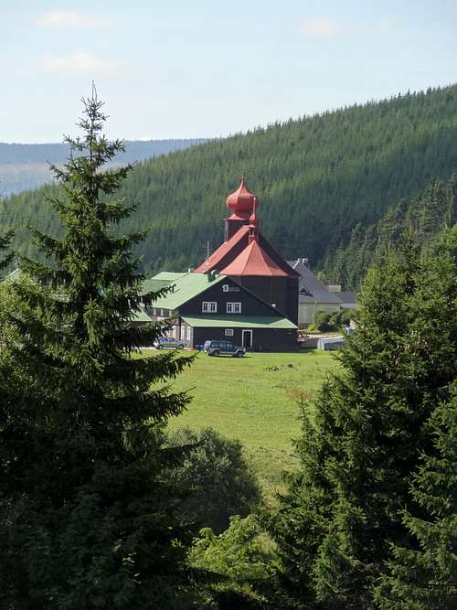 The Malá Úpa St. Petr and Pavel church