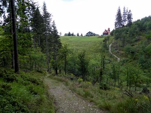 Trail from the church to upper Malá Úpa 