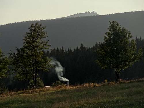 Śnieżka  & Upper Malá Úpa in the evening