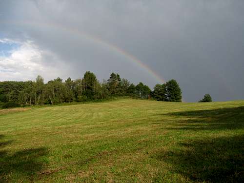 Rainbow above the Polish Wild East