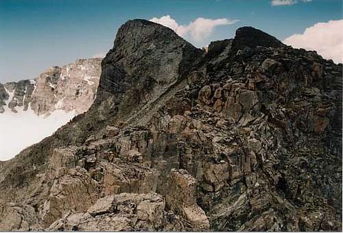 A view of Elk Tooth's summit...