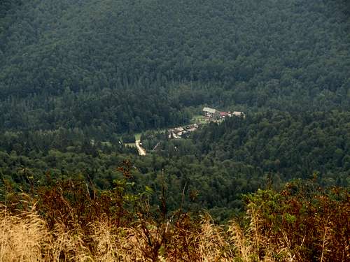 View from the ridge of Mount Bukowe Berdo.