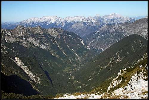 Lepena valley from Velika Baba