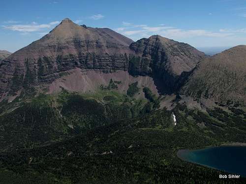 Red Mountain and Pitamakan Lake