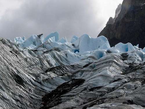 Seracs near Cerro Torre Glacier