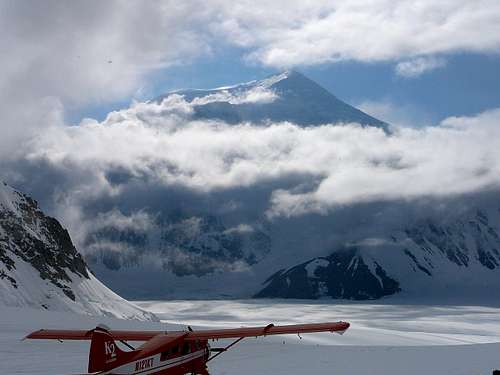 Mount Foraker from the Kahiltna Base Camp