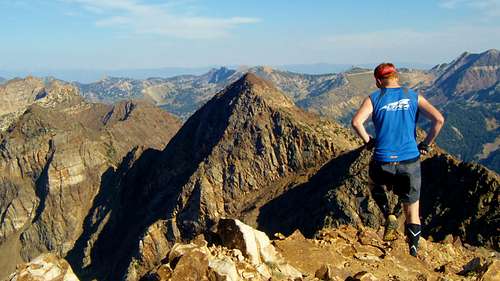 Running on the Summit of the East Twin