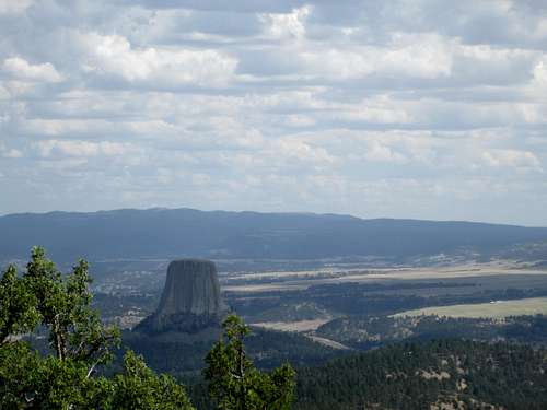 Devils Tower from above