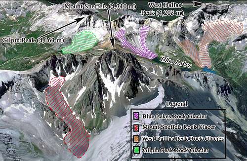 Mt Sneffels Rock Glaciers