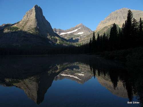 Pyramid Peak and Cathedral Peak Reflected in Glenns Lake