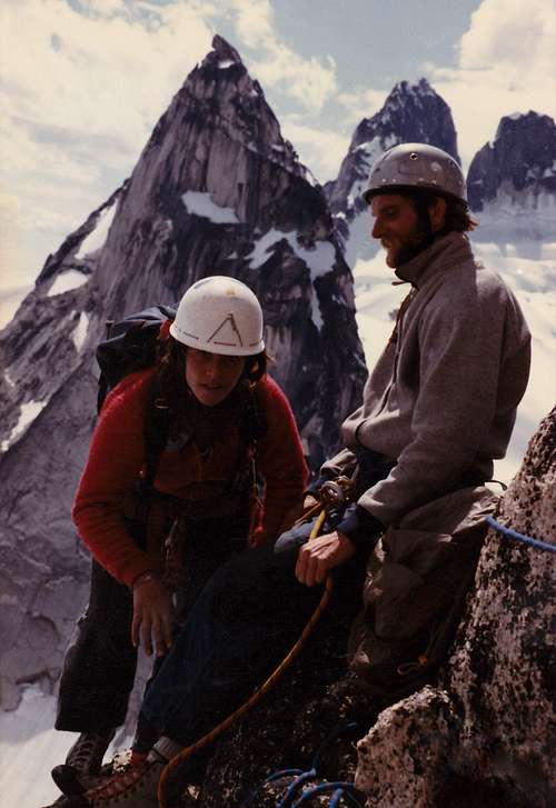 On SW ridge of Snowpatch spire, 1984