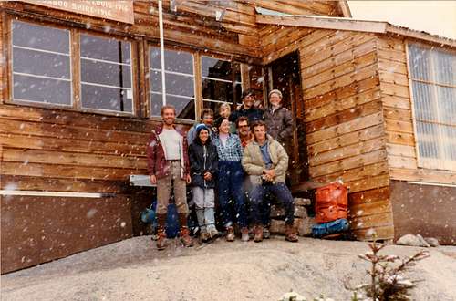 Conrad Kain hut 1984 in the Bugaboos