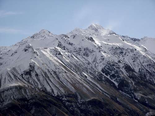 Snow Covered Ridges of the Southern Alps