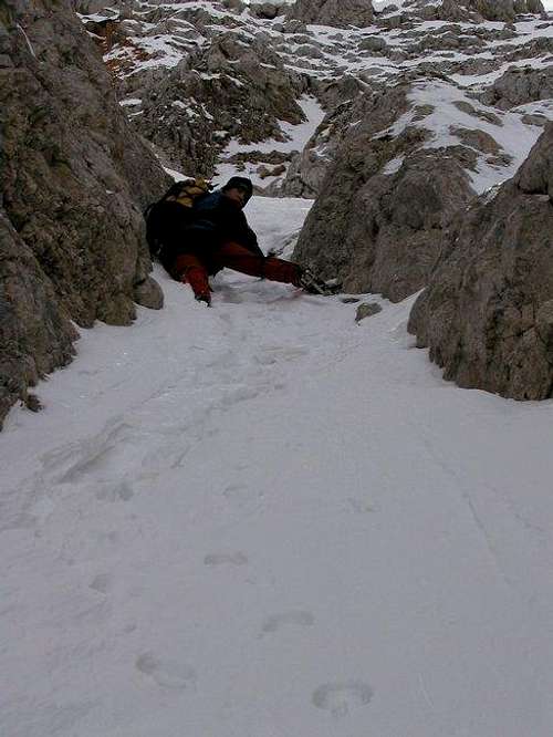 The steepest part of the...