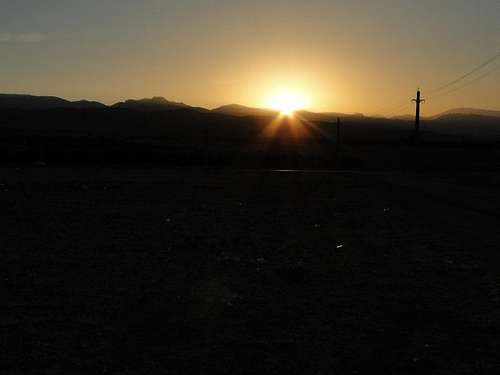 sun rise in khoor vilage
