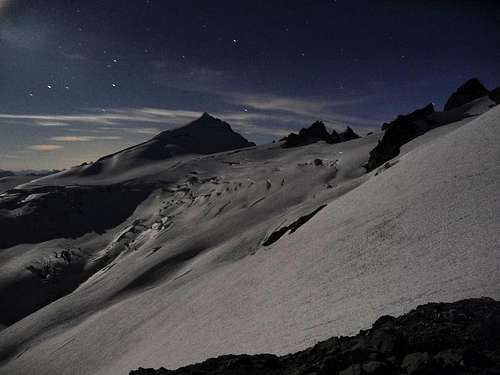 Eldorado and the Inspiration Glacier at Night