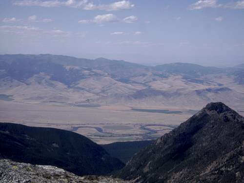 Yellowstone River-Seen from the summit of Mt Cowen