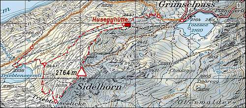 Map of Sidelhorn