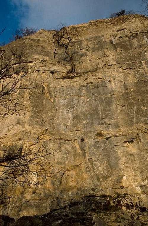 Haute Roche cliff