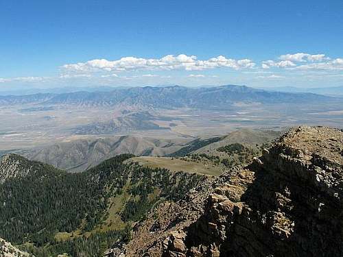The Oquirrh range from the...