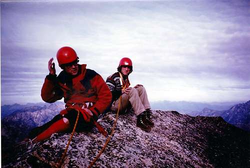 On the summit of Cutthroat peak 1983