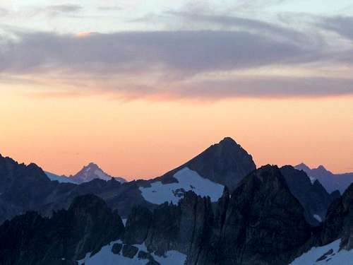Snowfield Peak during Sunset