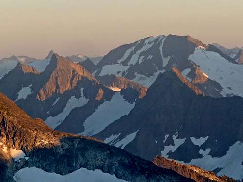 Alpenglow on Spider Mountain