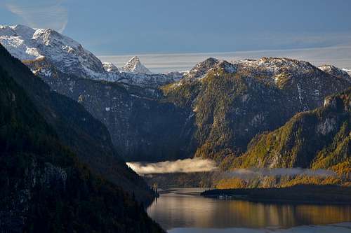 The upper Königssee on an early morning in mid-October