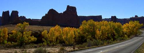Fall color in Arches