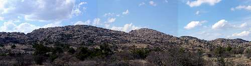 Granite and Twin Rocks from South Trailhead