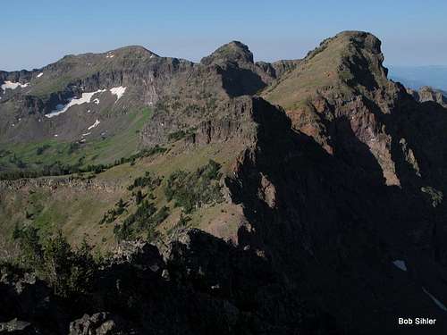 Mount Bole and Hyalite Ridge from Elephant Mountain
