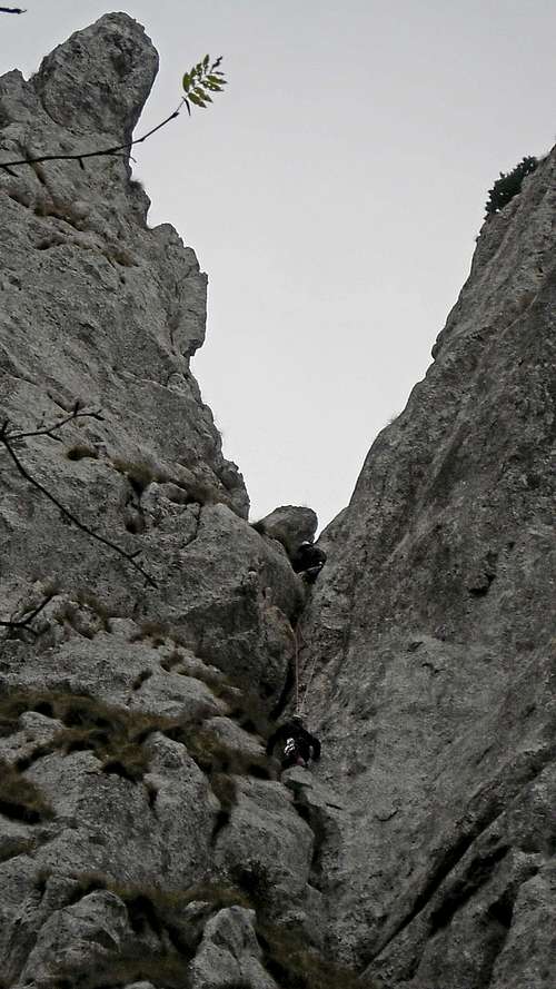 Climbing Corner Crack 