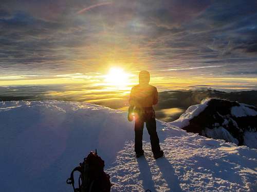 Jose on Cotopaxi's summit