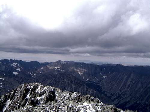 View north from the summit of Crazy Peak