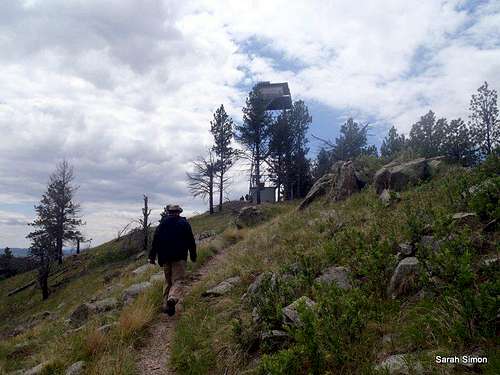 Nearing the summit fire tower