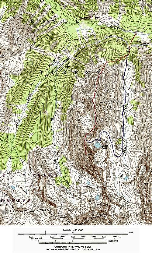 Tabor Peak Route Map
