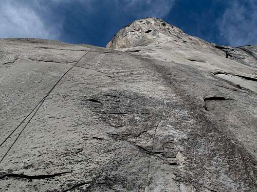 Looking up from the base of El Cap