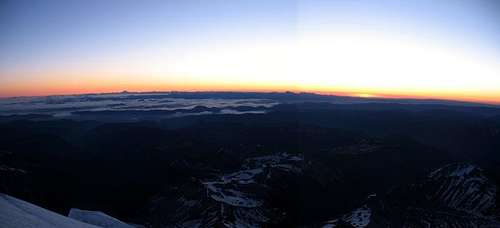 Sunrise from Rainier