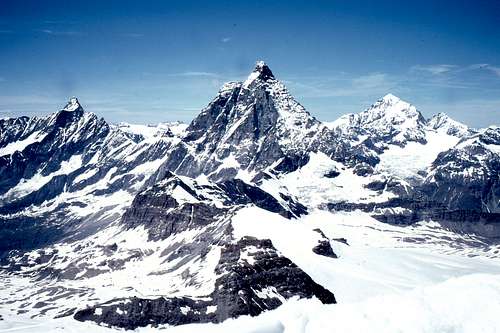 Dent d'Herens - Matterhorn - Dent Blanche