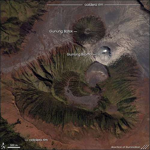 Bromo as seen from Space.
...