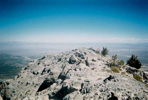 The summit of Troy Peak.