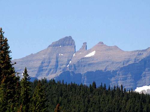 East Face of Stoney Indian Peaks