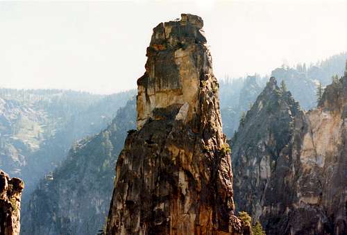 One of the Catherdral spires from Higher Cathedral rock