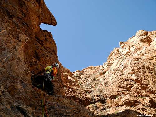 Rock climbing in upper Samazar