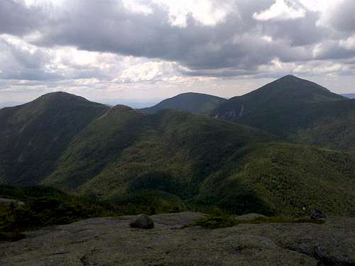 Haystack, Skylight, and Marcy (L-R) from Basin