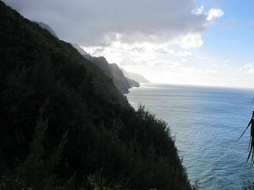 The Na Pali coast of Kauai, in the Hawaiian Islands 