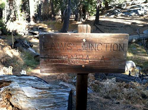 Laws Camp Trail Junction