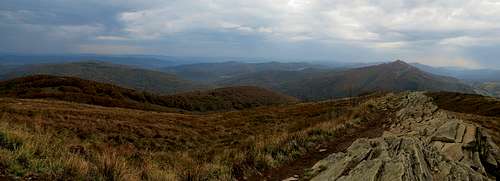 Panoramic shot from Chatka Puchatka Hut