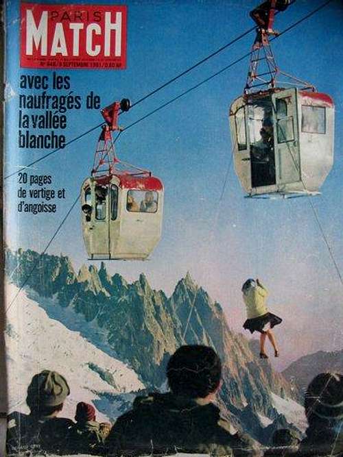 The cable car cabins - Paris-Match cover 
